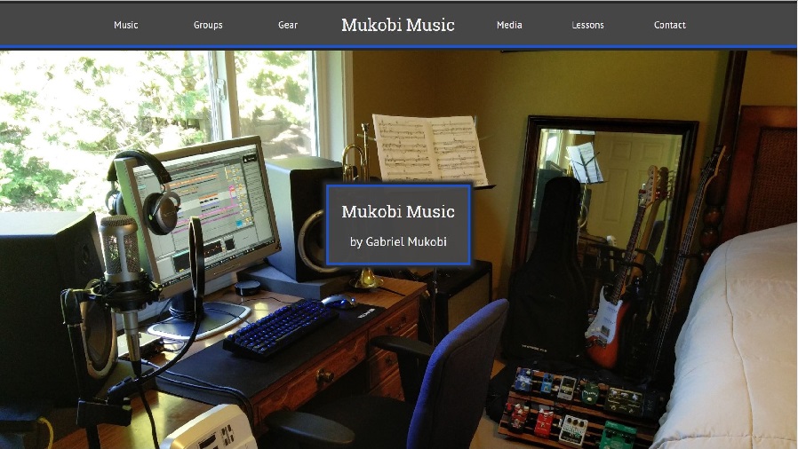 Mukobi Music website screenshot